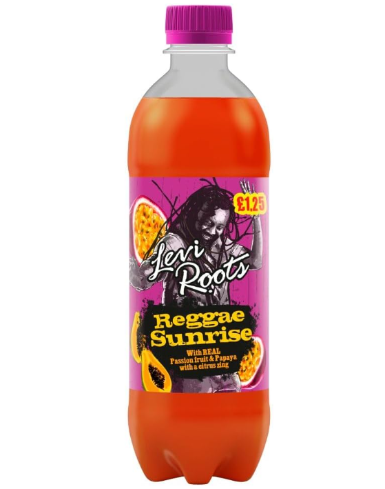 LEVI ROOTS REGGAE SUNRISE BOTTLES (500ml x12) £1.25