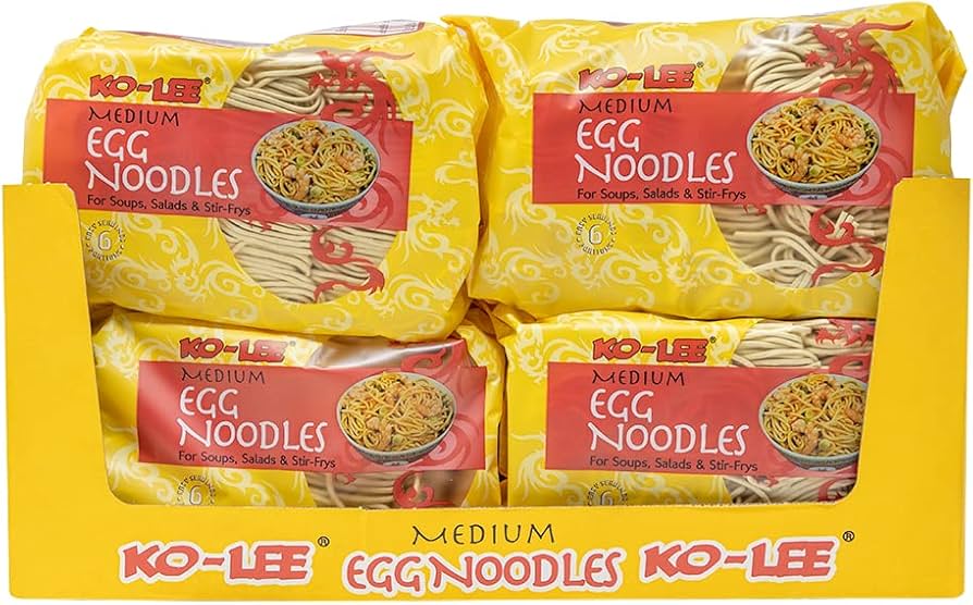 KOLEE MEDIUM EGG NOODLES (8 x 375g) YELLOW (OLD PACKING)