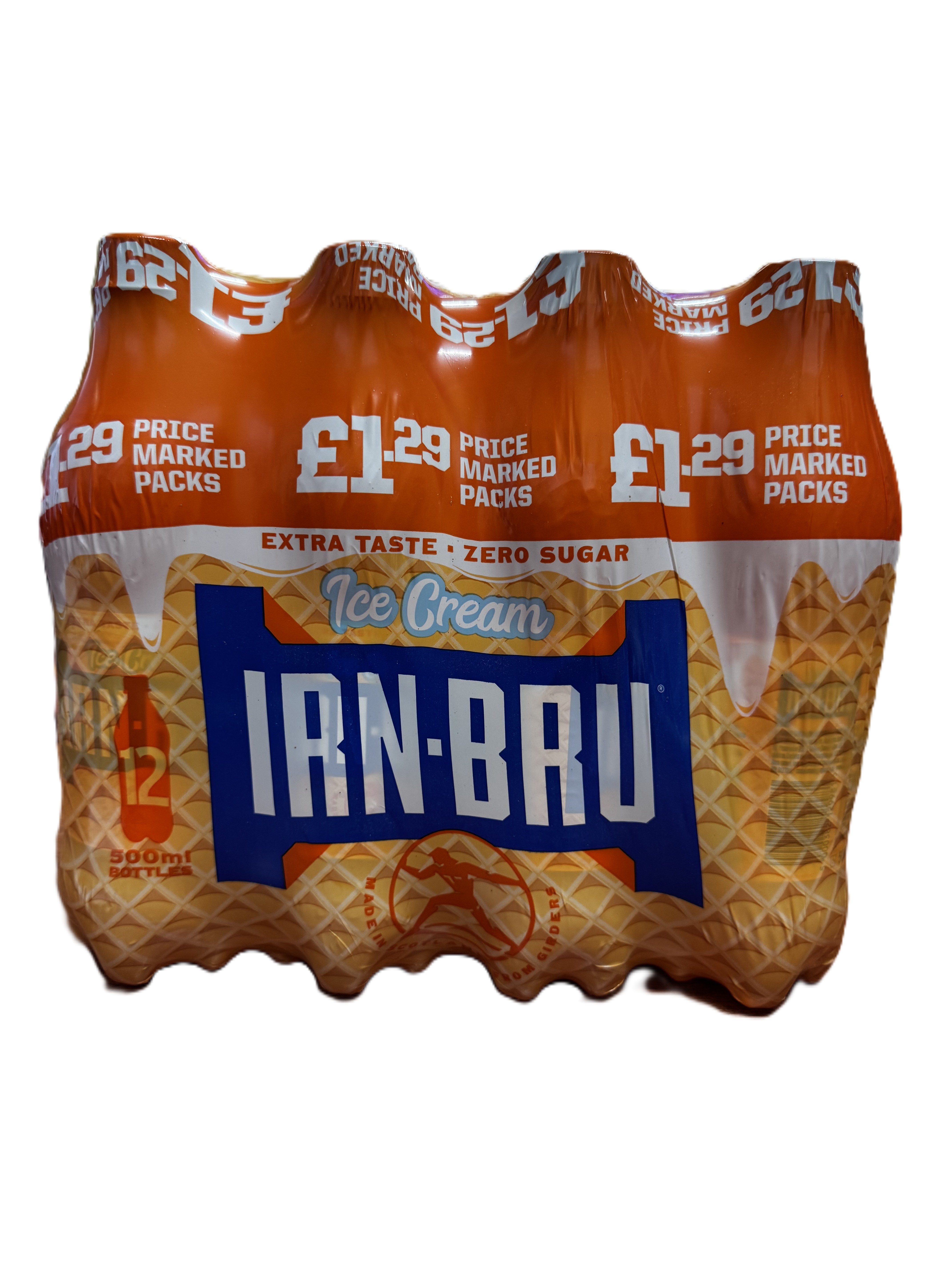 IRNBRU BOTTLE ICE CREAM (500ml x 12) £1.29 NEW