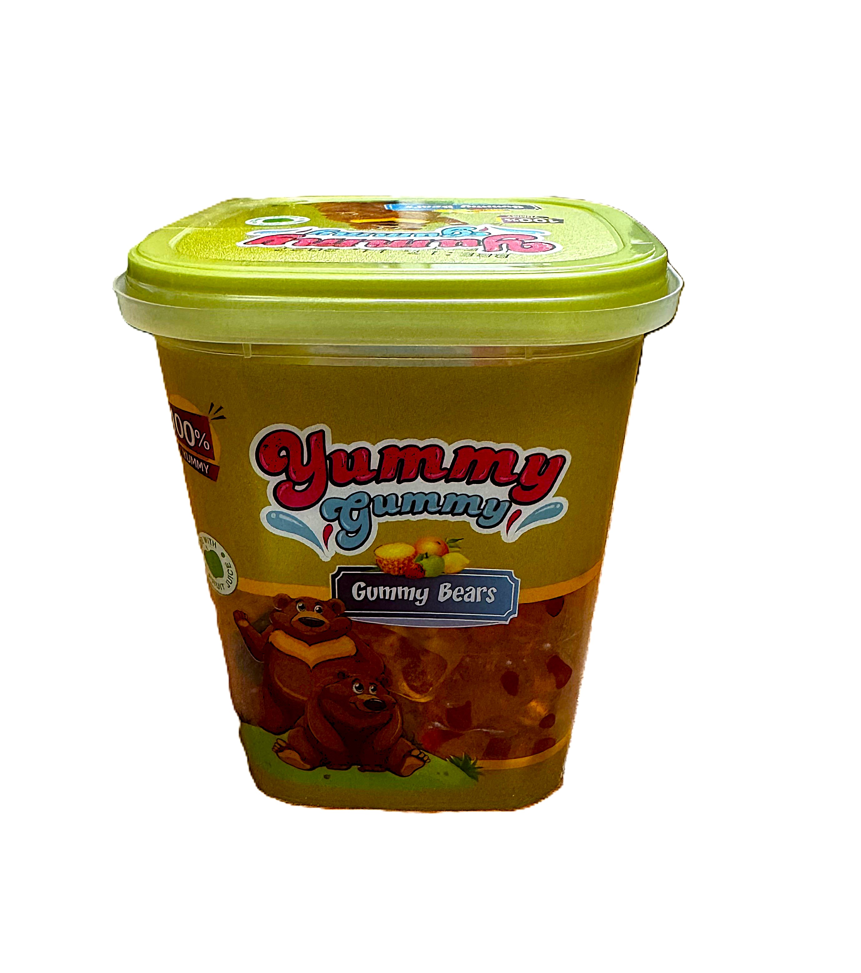 YUMMY GUMMY SMALL TUB GUMMY BEARS (175gx12) RRP £1.19