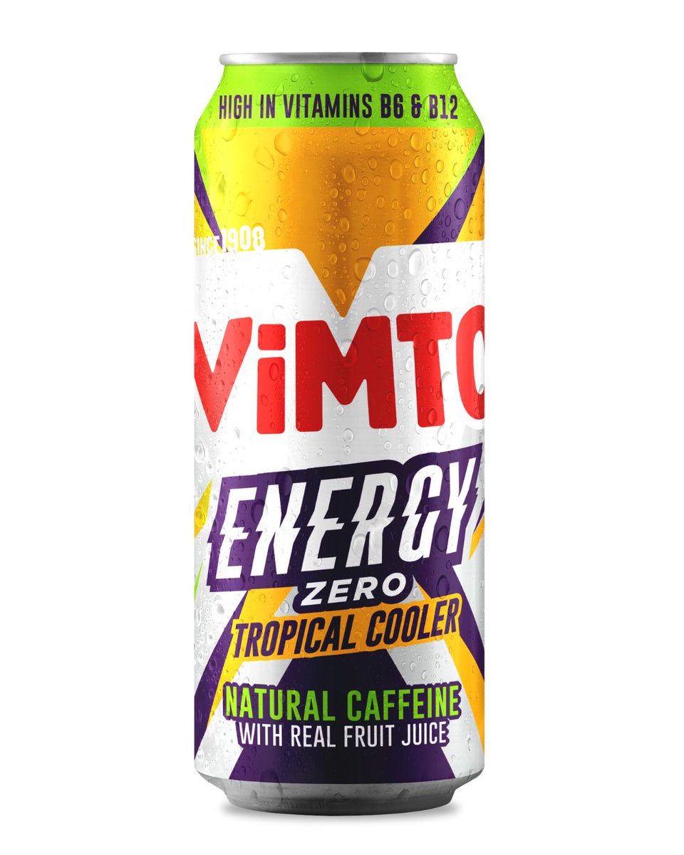 VIMTO ENERGY ZERO TROPICAL BIG CAN (500ml x12) £1.19