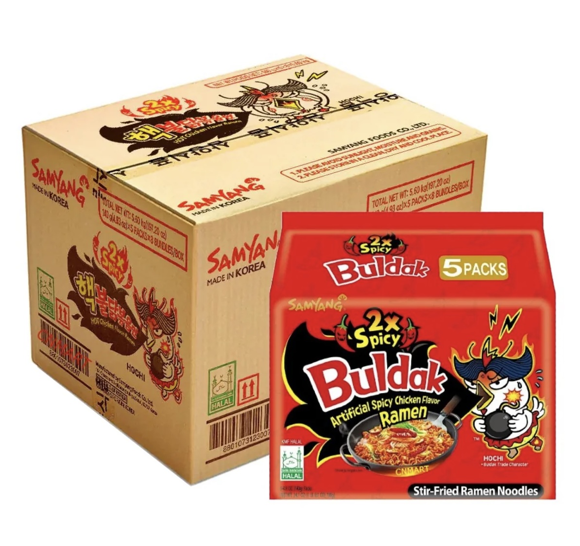 SAMYANG BULDAK EXTREME HOT CHICKEN (140g x5 x 8) RED