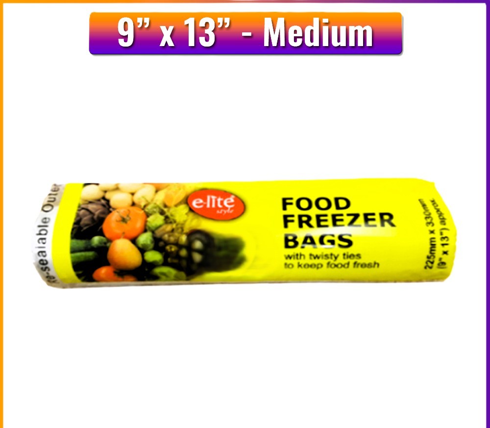 Z FOOD FREEZER BAGS 200 X 30 ROLLS (9"x13") E-LITE