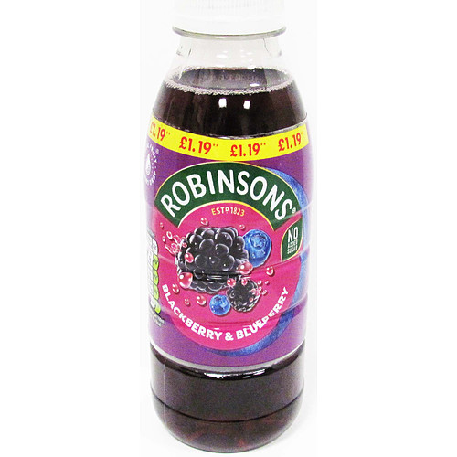 ROBINSONS BLACKBURRY & BLUEBURRY (500ml x 12 ) PM £1.19