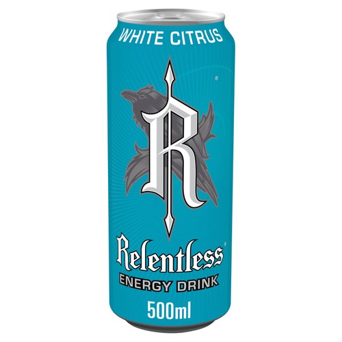 RELENTLESS WHITE CITRUS (500ml x12) £1 NEW