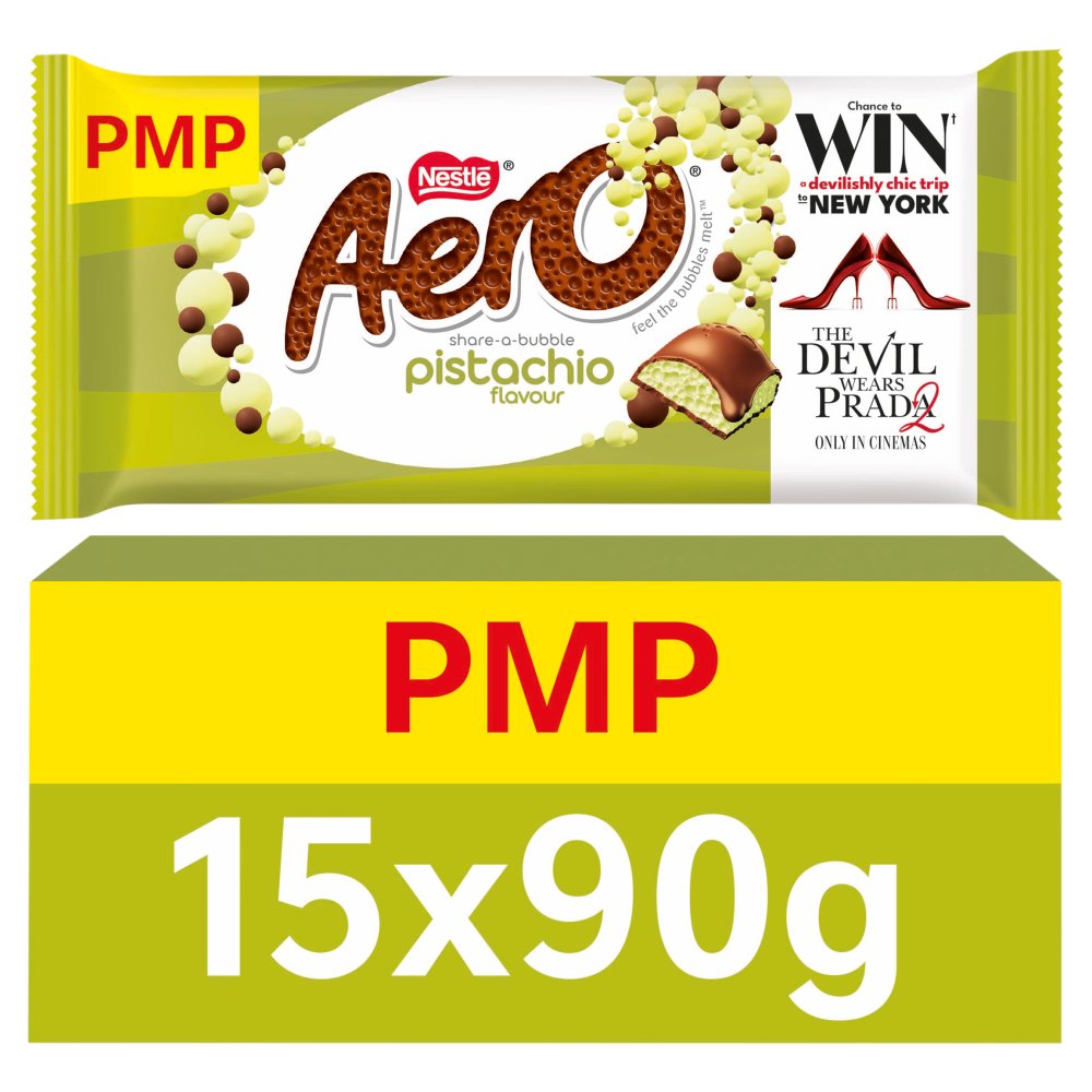 AERO BLOCK PISTACHIO (15x90g) £1.65 NEW