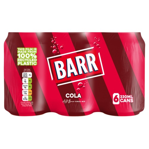 BARR COLA CAN MULTIPACK  (330mlx6x4 )