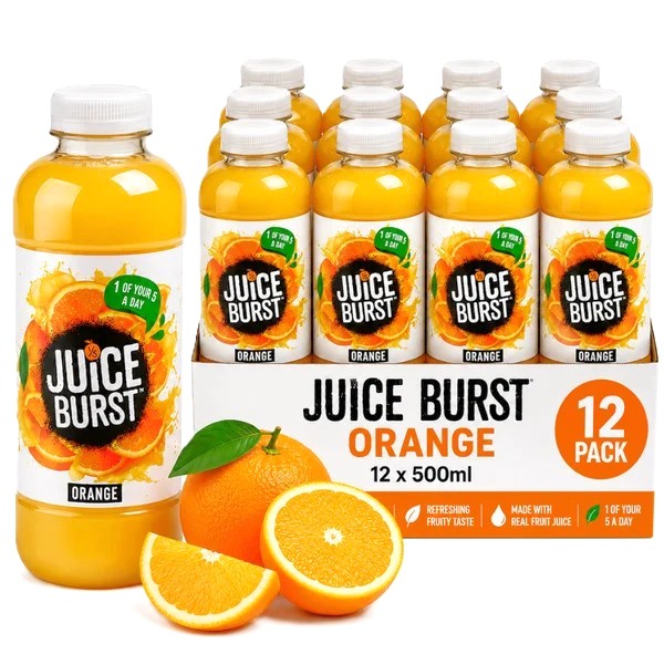 JUICE BURST ORANGE (500ml x 12)