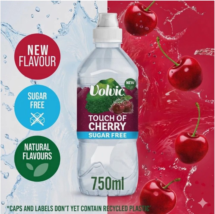 VOLVIC TOF CHERRY SPORT CAP (75cl x 6)