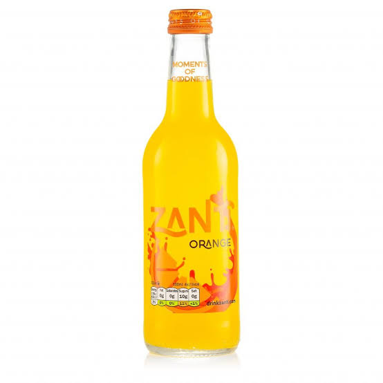 ZANTI ORANGE GLASS BOTTLES (24x330ml) ORANGE CAP