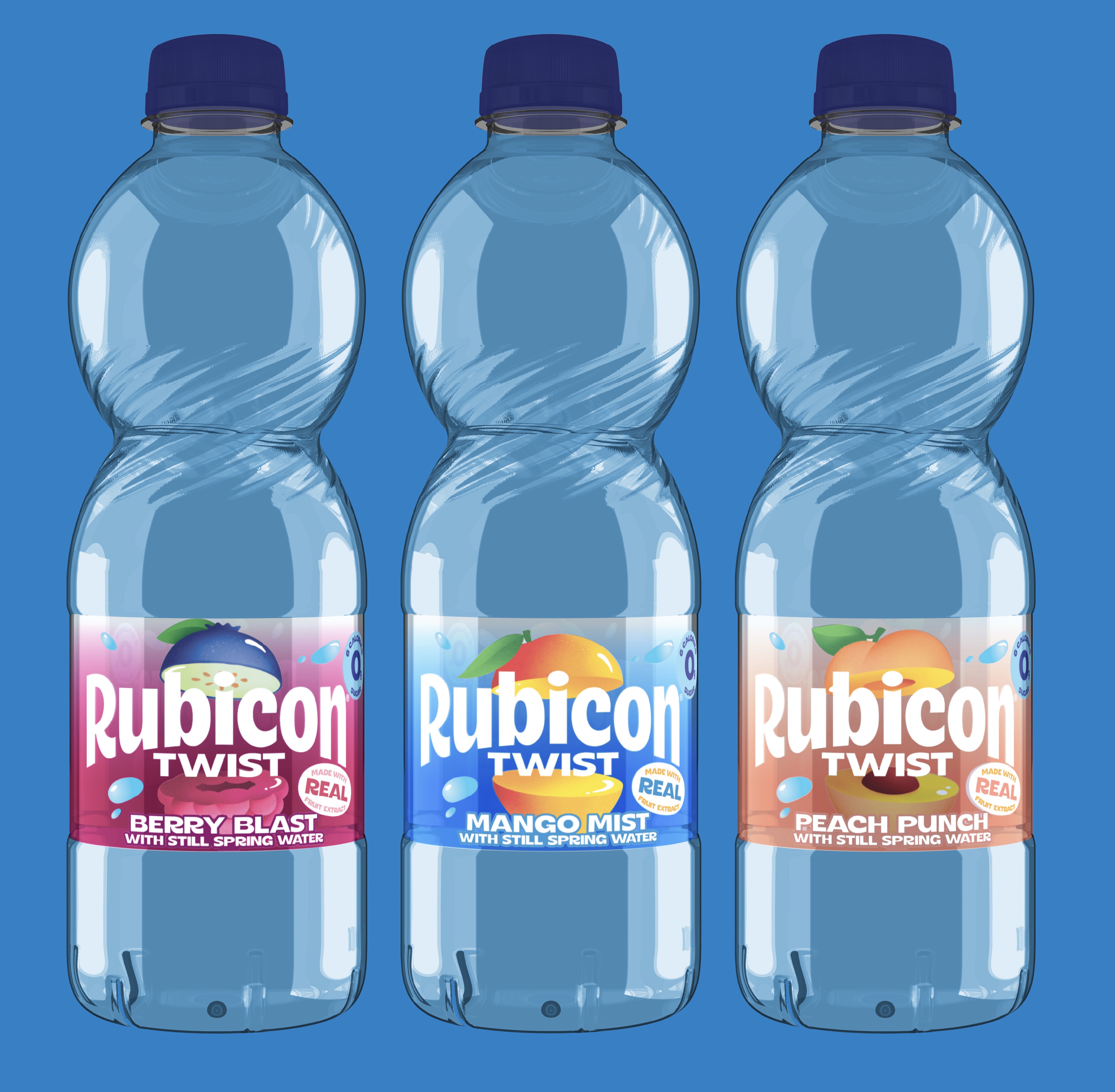 RUBICON MANGO MIST STILL SPRING WATER (500MLX12) BLUE