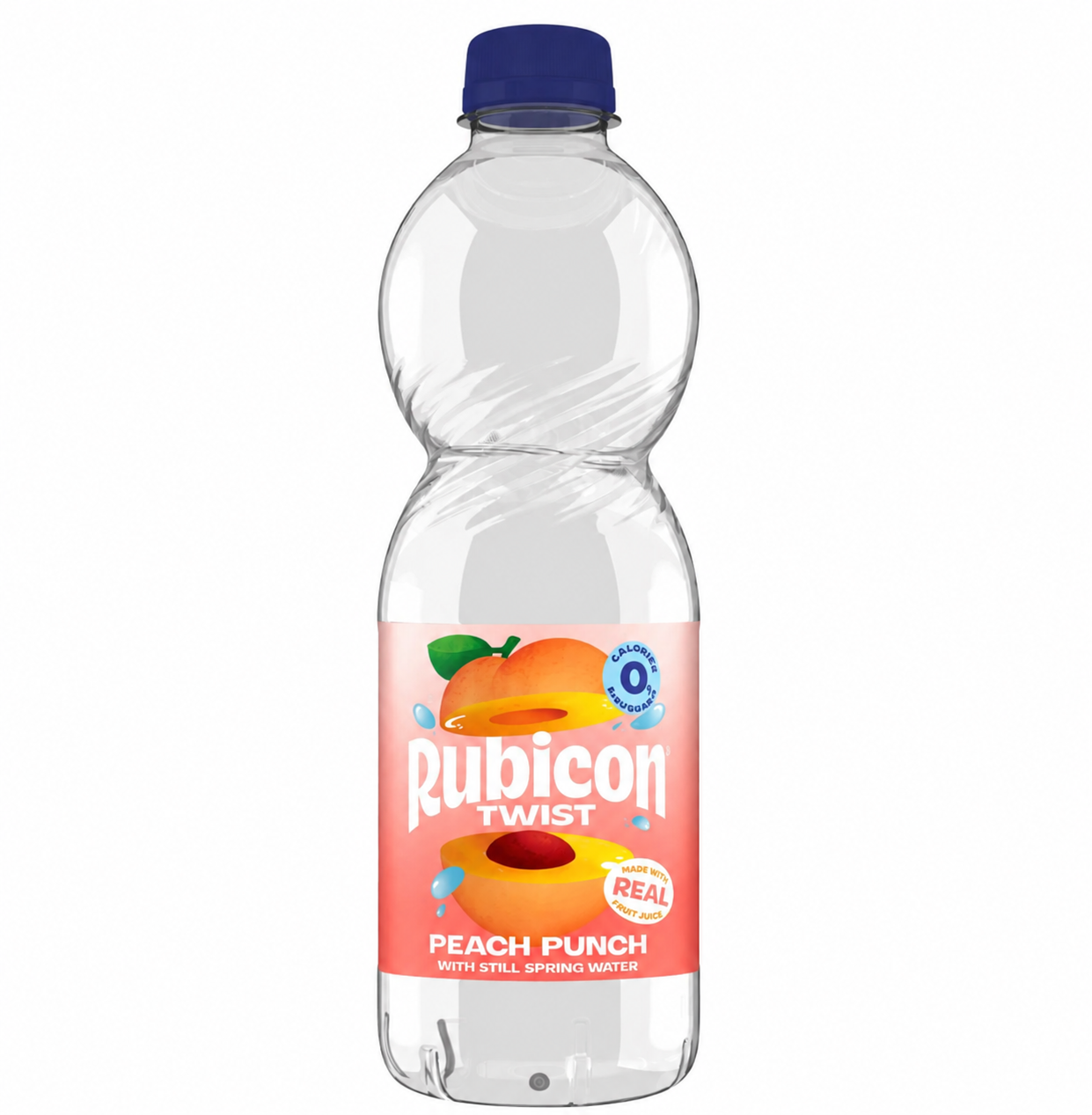 RUBICON TWIST PEACH PUNCH STILL SPRING WATER (500MLX12) PINK