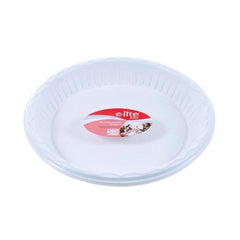 Z PLATES PLASTIC 10" 25 cm REUSABLE ECO (40 x 12 ) CREAM ELITE