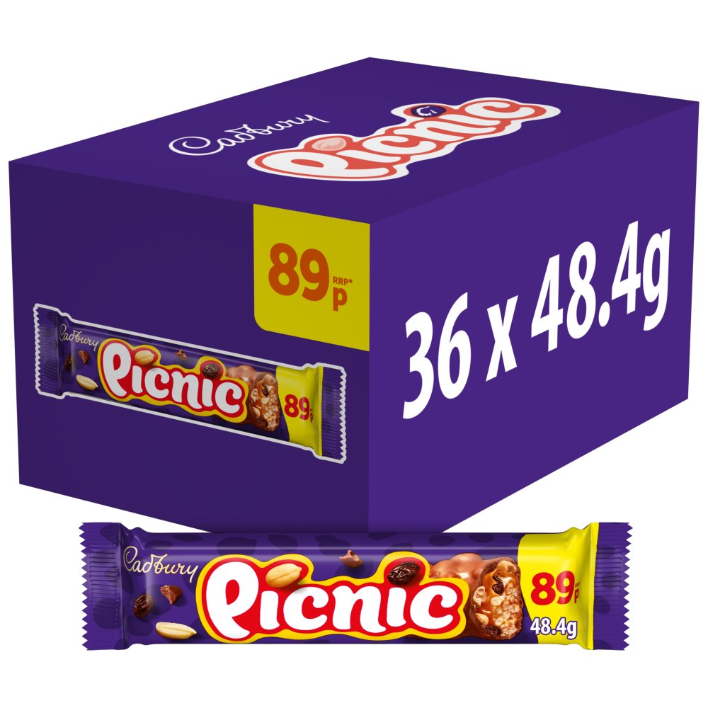PICNIC CHOCLATE STD BAR (36x48.4g) 89P