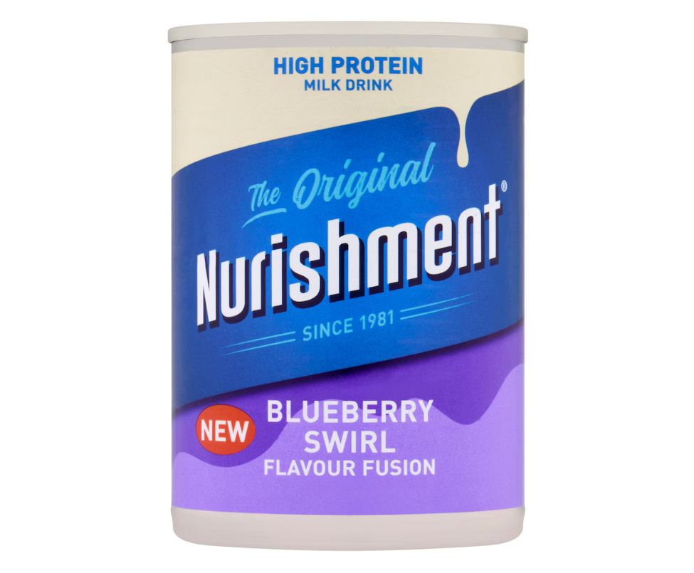 NURISHMENT BLUEBERRY SWIRL (400ml x12) £1.49 PURPLE