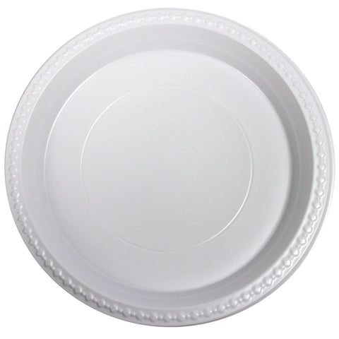 Z PLATES PLASTIC 10" REUSABLE (50X10) WHITE PARTY WORLD