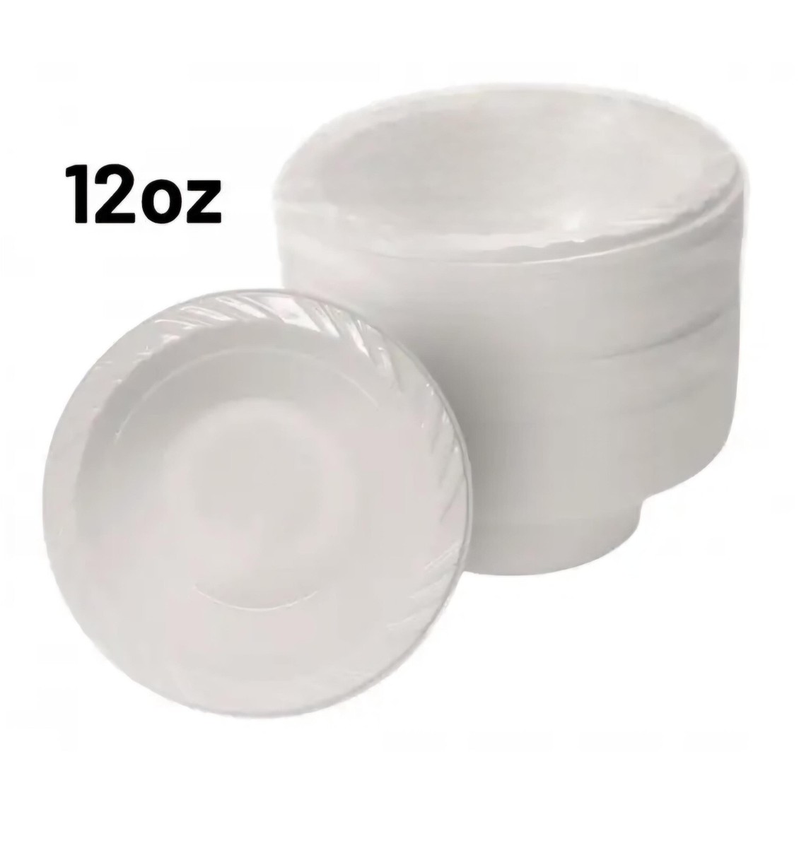 Z BOWLS 12oZ PLASTIC REUSABLE (50X18) PWT004 PARTY WORLD