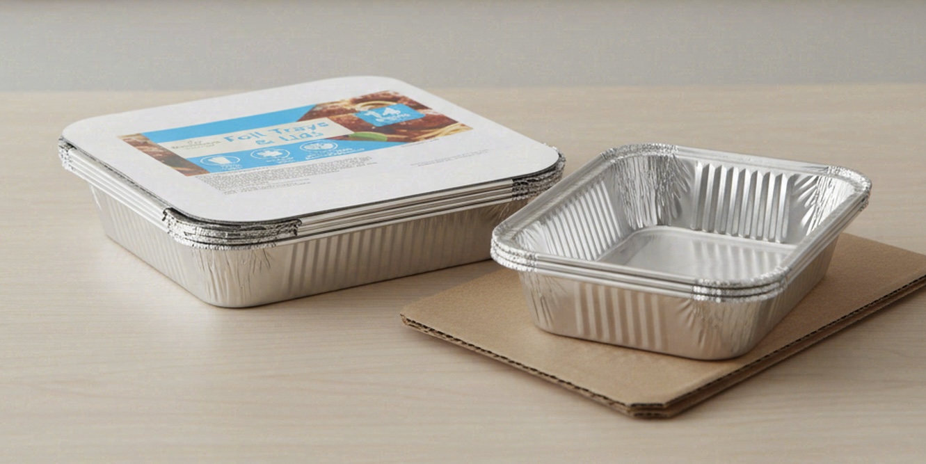 Z FOIL 3 MEDIUM  ROASTING TRAYS WITH LIDS (3X20) PARTY WORLD