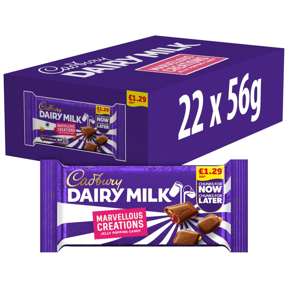 DAIRYMILK  MARVELLOUS CREATIONS GRAB & GO (22x56g) £1.29 NEW