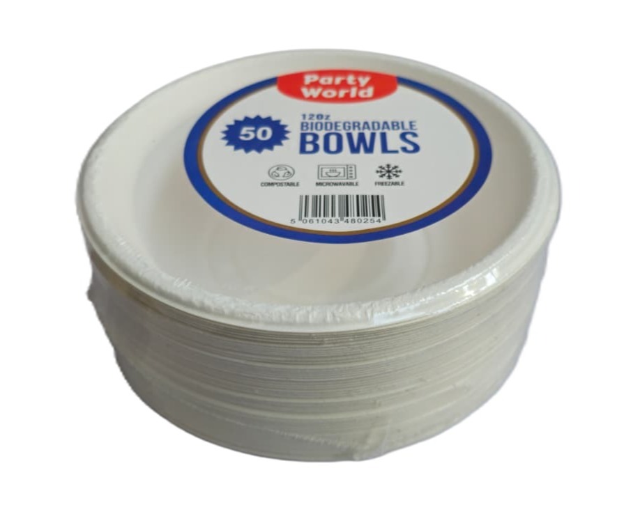 Z BOWLS 12oZ BAGASSE (50X20) PARTY WORLD
