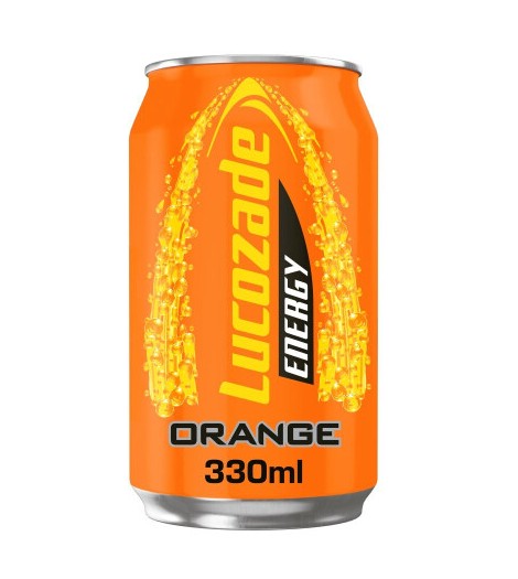 LUCOZADE CAN ORANGE (330ml x24)