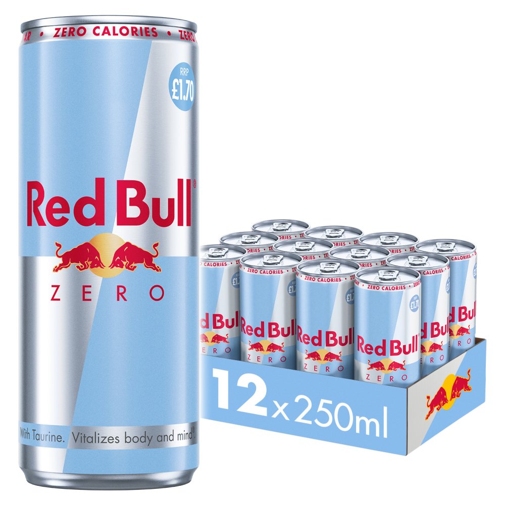 REDBULL ZERO (250mlx12) £1.70