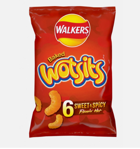 WALKERS MULTIPACKS WOTSITS SWEET & SPICY (6x18x16g) 300060413