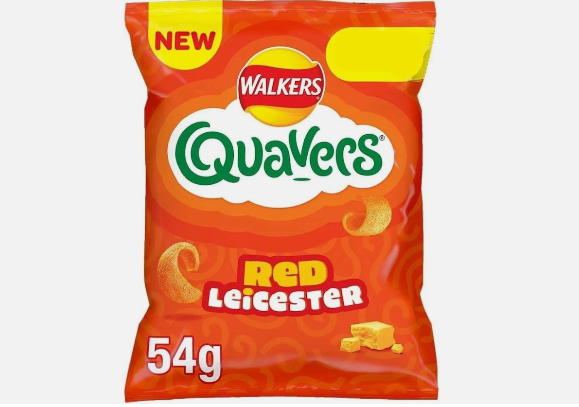 WALKERS QUAVERS RED LEICESTER (18x54g) £1.49 300061943