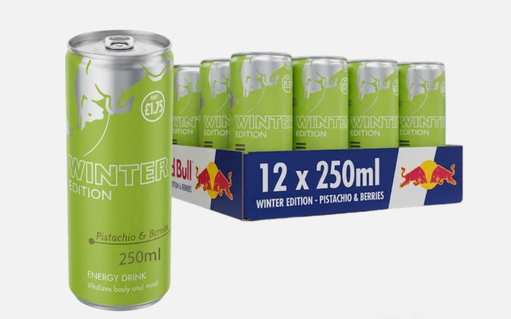 REDBULL THE WINTER EDITION PISTACHIO & BERRIES (250mlx12) £1.75