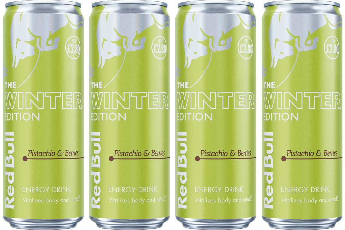 REDBULL THE WINTER EDITION PISTACHIO & BERRIES (473ml x12) £2.80