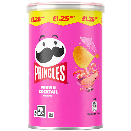 PRINGLES SMALL PRAWN COKETAIL (12x70g) PM £1.25 PINK