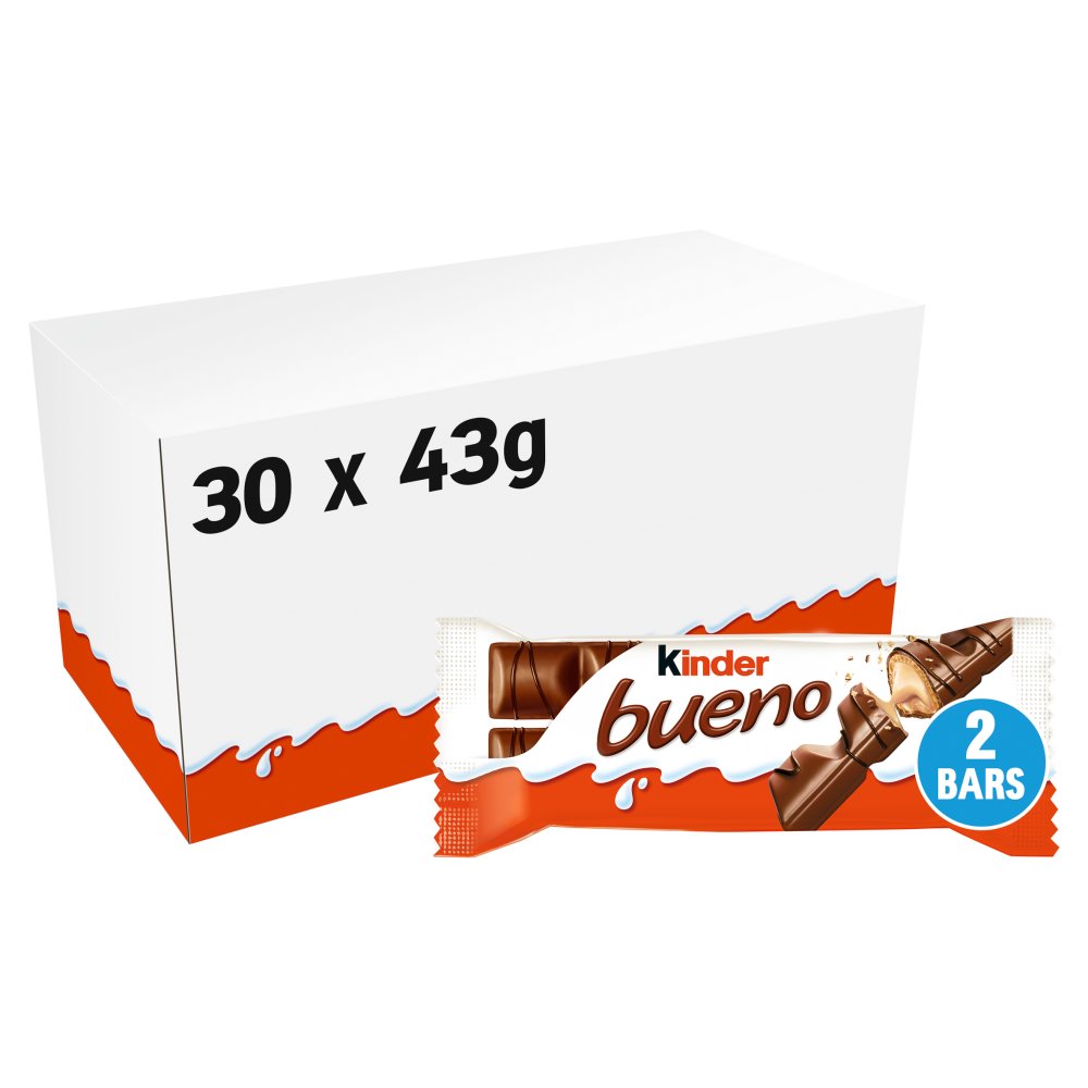 KINDER BUENO CHOCOLATE T30 STD (30x43g) 1290G N/P