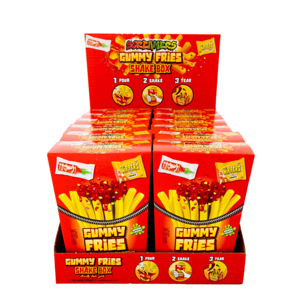 ZED CANDY GUMMY FRIES SHAKE BOX (70GX1X12) HALAL