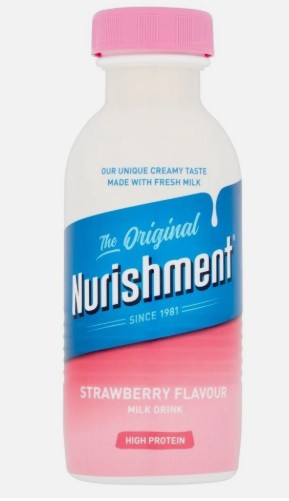 NURISHMENT DRINK BOTTLE STRAWBERRY (330mlx6) £1.29 PINK