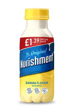 NURISHMENT DRINK BOTTLE BANANA (330mlx6) £1.29 YELLOW
