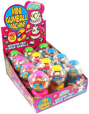 CANDY TOYS MINI GUMBALL MACHINE (12PC x 35g)