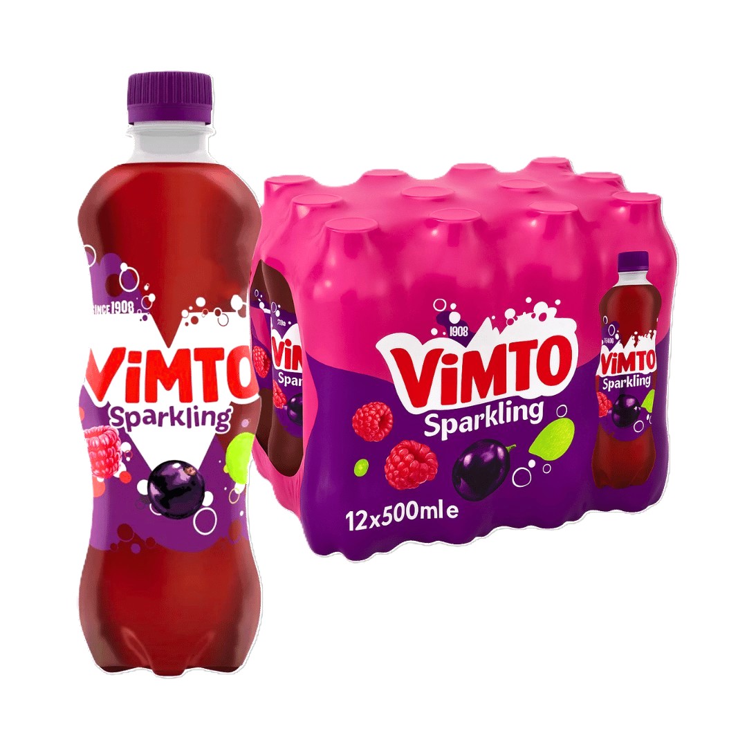VIMTO SPARKLING FIZZY  (500ml x12) £1.25 ORIGINAL