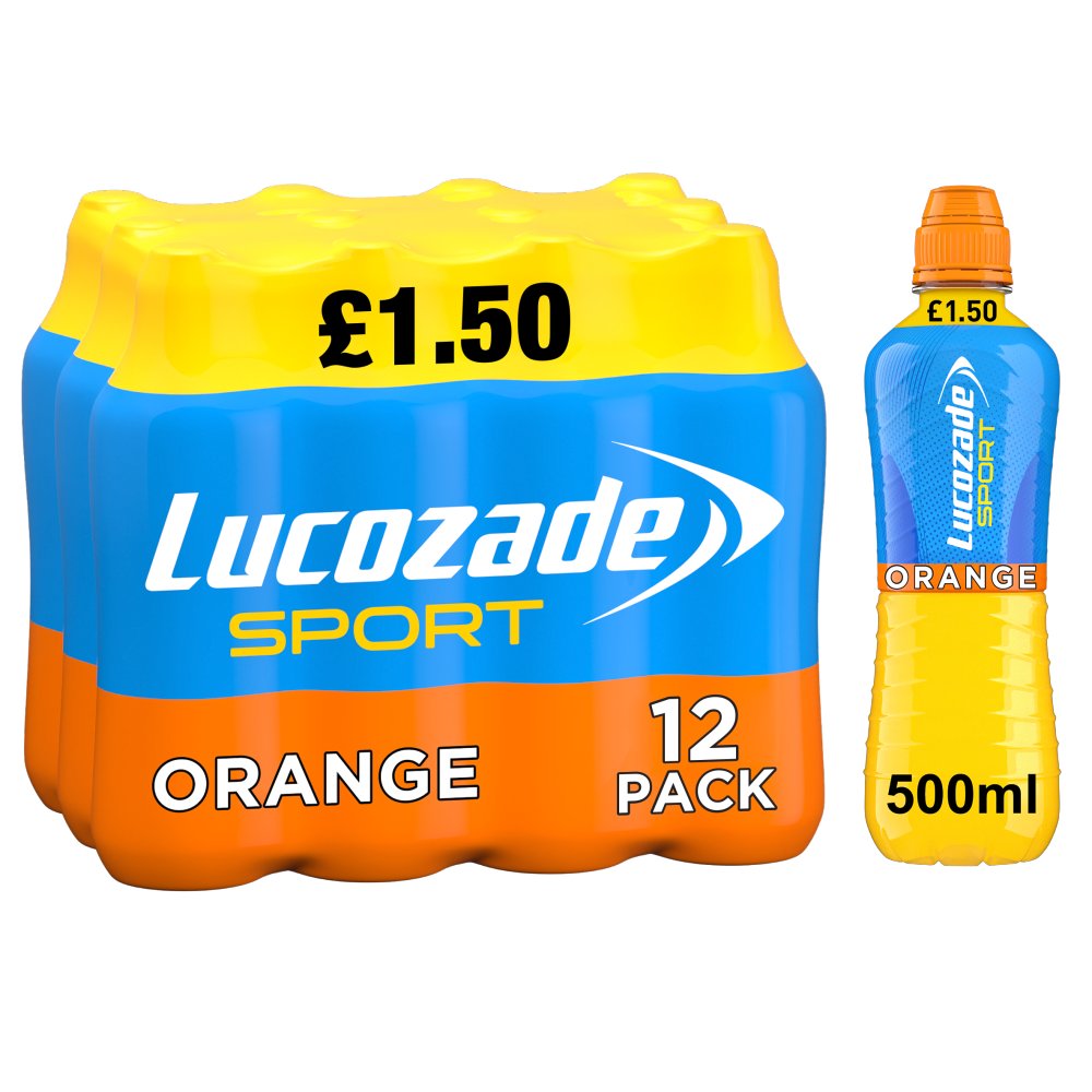 LUCOZADE SPORT ORANGE (500ml x12) £1.50