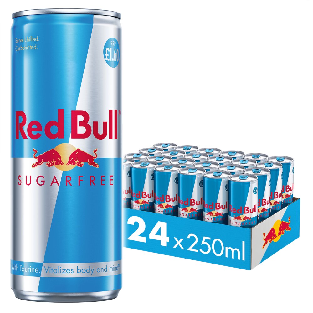 REDBULL  SUGER FREE (250ml x 24) £1.60