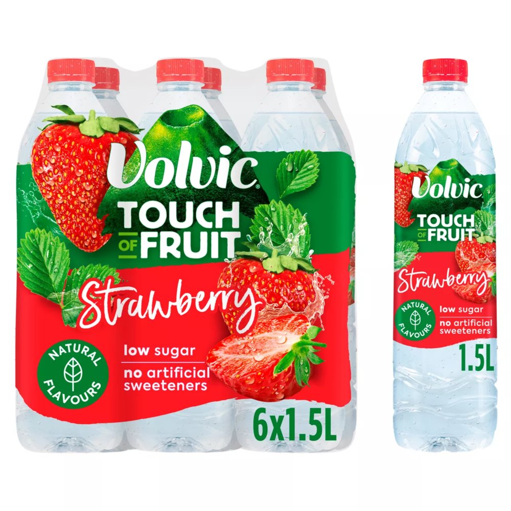 VOLVIC TOF STRAWBERRY (1.5Lit x6)