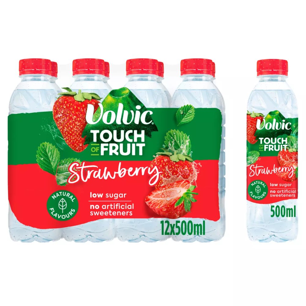 VOLVIC TOF STRAWBERRY (500ml x12)