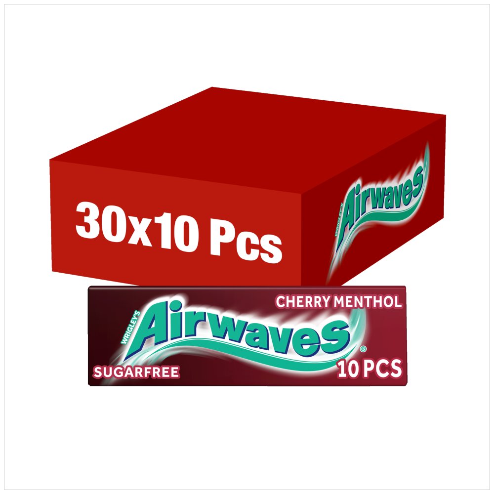 AIRWAVES CHERRY MENTHOL (30x10pcs x14g) RED