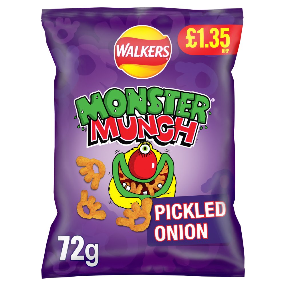 WALKERS MONSTER MUNCH PICKLED ONION (18x72g) £1.35 300050627