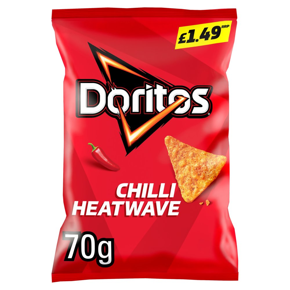 WALKERS DORITOS CHILLY HEATWAVE (18x70g) £1.49