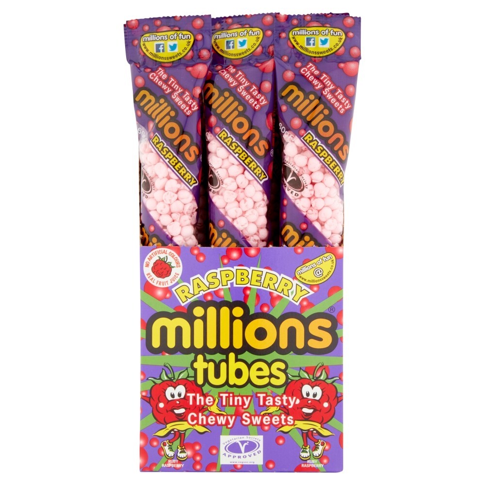 MILLIONS TUBES RASPBERRY (12x55g)