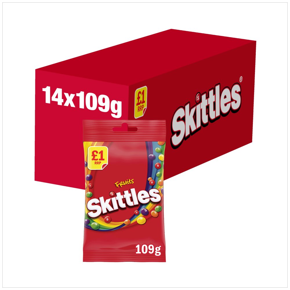SKITTLES FRUITS (14x109g) £1 RED