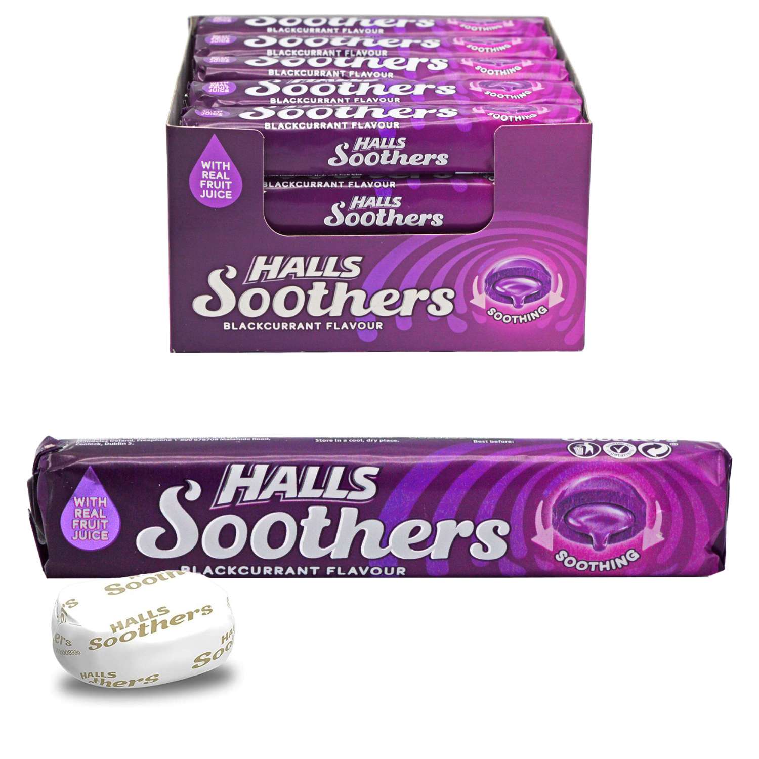 HALLS SOOTHERS BLACKCURRANT (20x45g)