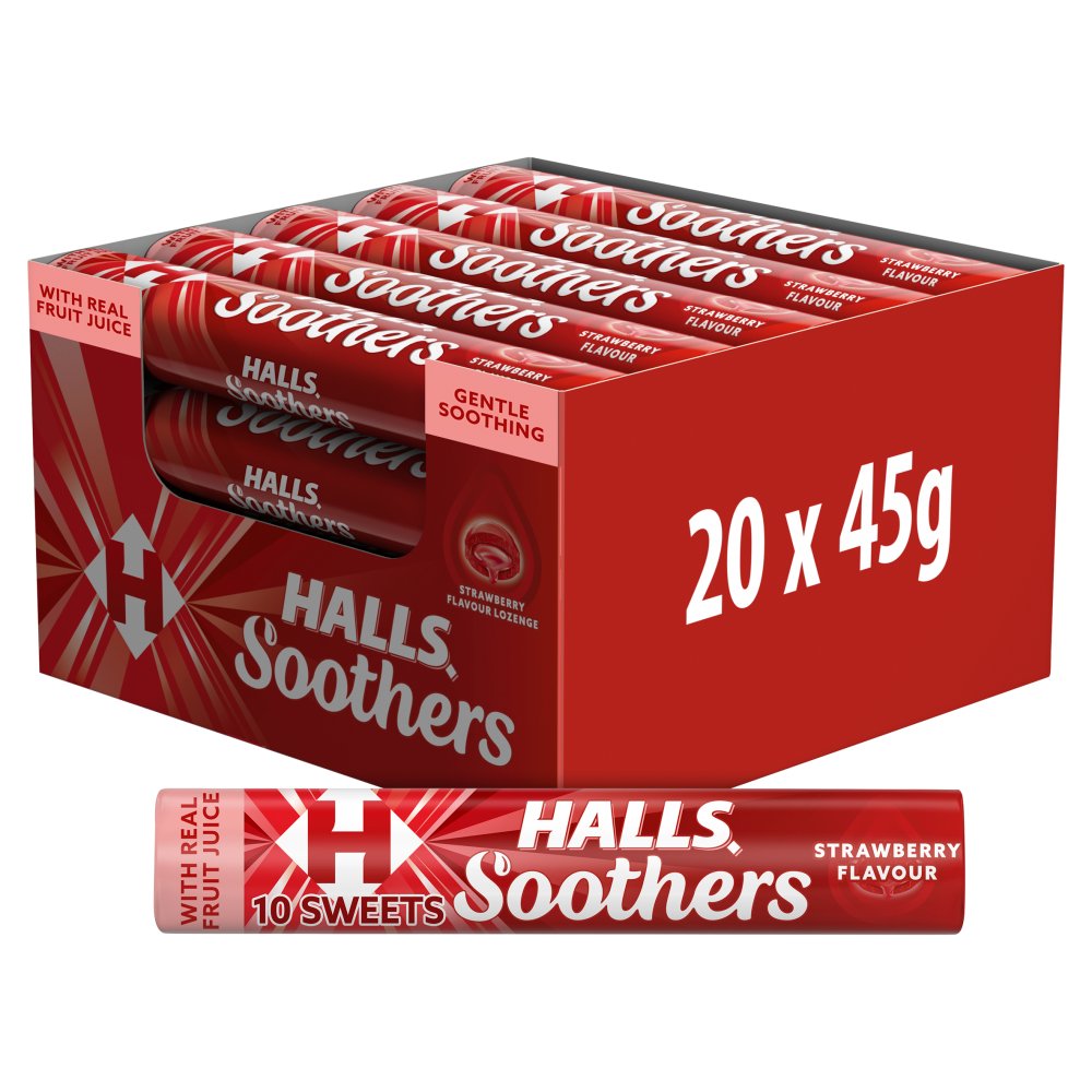 HALLS SOOTHERS STRAWBERRY (20x45g)