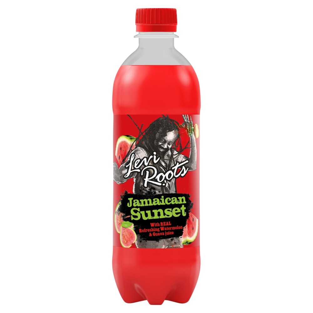 LEVI ROOTS JAMAICAN SUNSET BOTTLES (500ml x12) £1.15 RED *