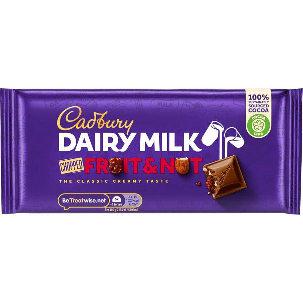 DAIRYMILK BLOCK FRUIT & NUT (22x95g) £1.69